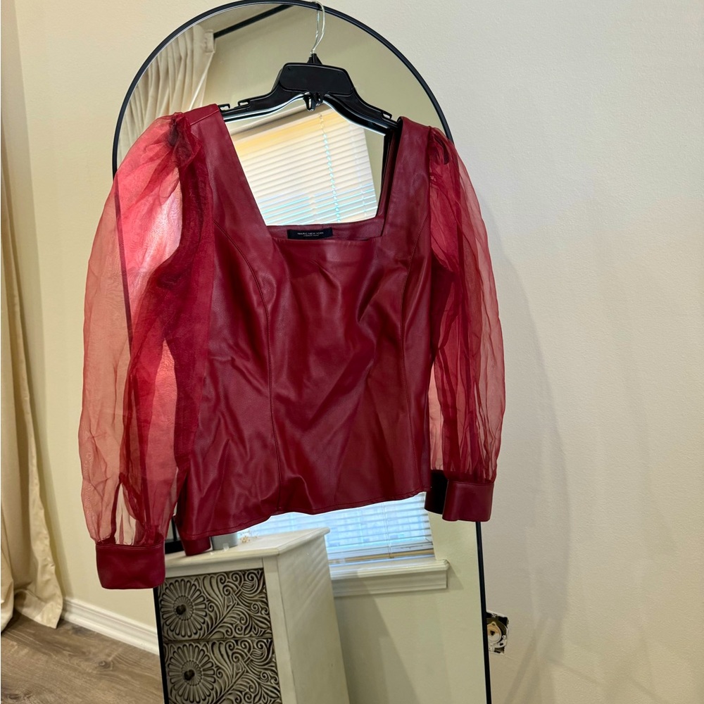 Marc NewYork Leather Crop Top